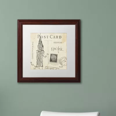 'Postcard Sketches I' by Anne Tavoletti Framed Graphic Art