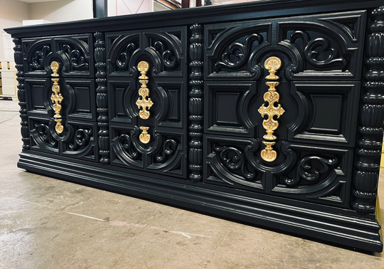 Sold Ornate Dresser| Console| Sideboard| Credenza| Accent Piece| Entryway| Vintage| Hollywood Regency| Customizable Color