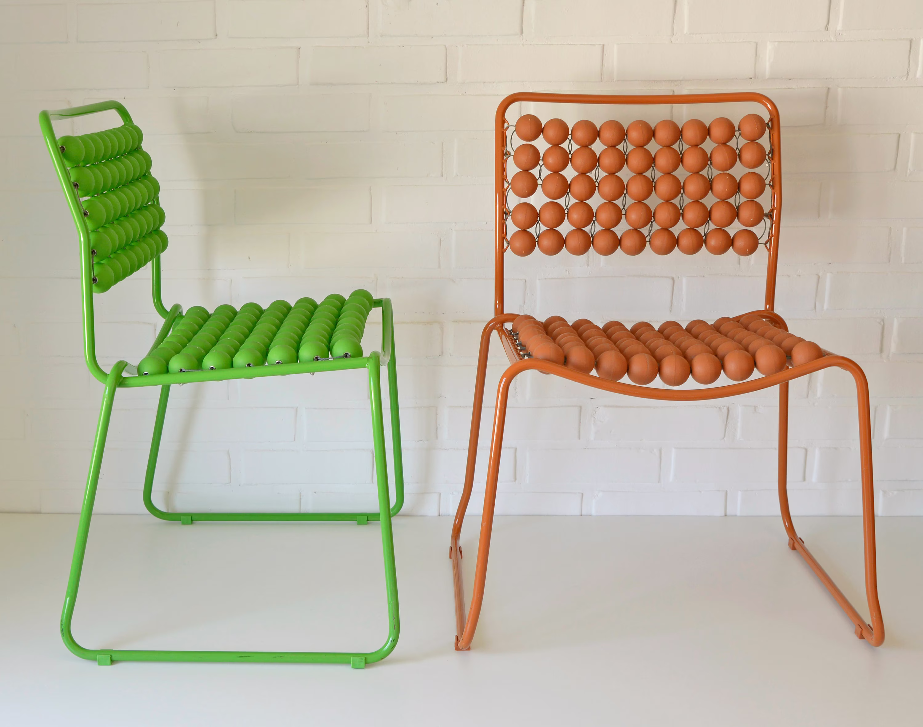 1 Of 2 Vintage Pop Art Chairs/Space Age Chair With Plastic Balls Mid Century Modern