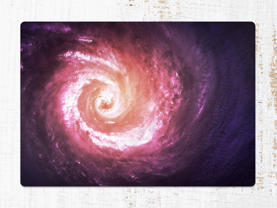 Purple Galaxy Chair Mat, Protective White Splat Cosmos Vinyl Floor Office Decor, Flooring, Comfort Mat