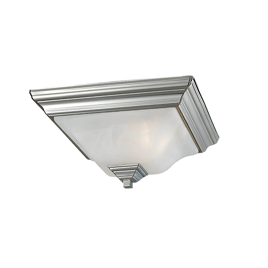 Millennium Lighting Metal 2 Light Flushmount Ceiling Light in Satin Nickel