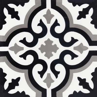 Fiore C Sencillo 8" x 8" Cement Patterned Wall & Floor Tile