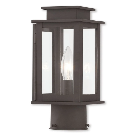 Livex Lighting Princeton Bronze Brass Single-light Outdoor Post Lantern