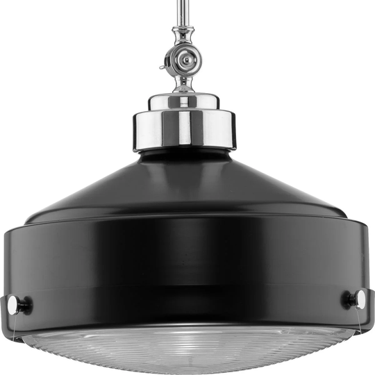 Loftin Collection Graphite One-Light Pendant - 6.300" x 18.110" x 18.110"