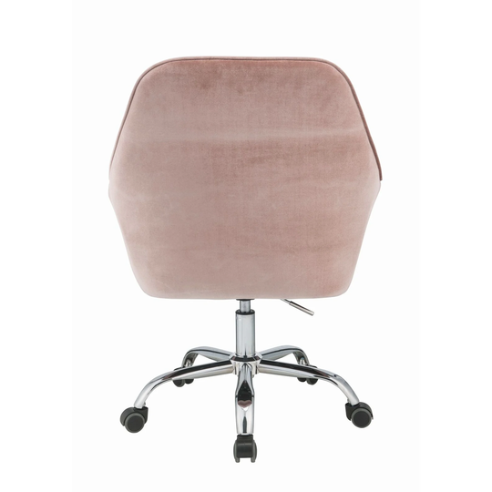 Office Chair in Peach Velvet