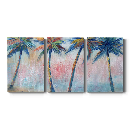 Color Pop Palms- Premium Gallery Wrapped Canvas - Ready to Hang