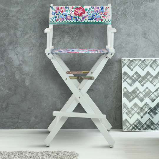 30" Director's Chair White Frame-Garden Classics - 23"W x 19"D x 45.5"H