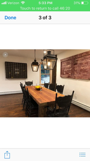 Table & Chair Set Black Dining Chairs Vintage Farmhouse Custom Painted Of 12