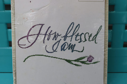 How Blessed I Am - Counted Cross Stitch Kit