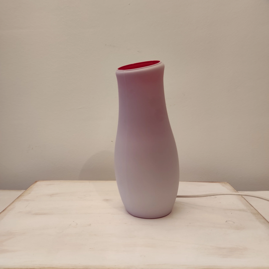 Mid Century Table Lamp, Hand Made Glass Design Vintage Ikea Mcm, Made in Sweden, Ambient Lamp