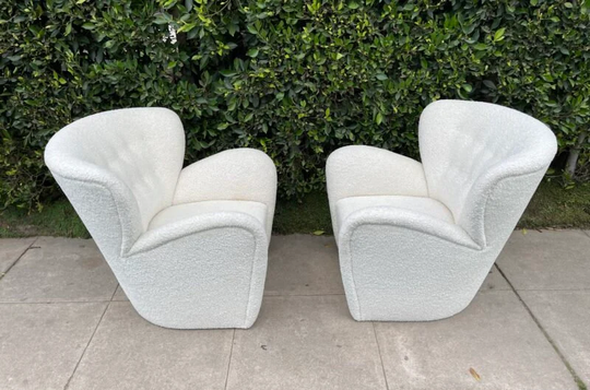 Wing Back Arm Chairs/Pair