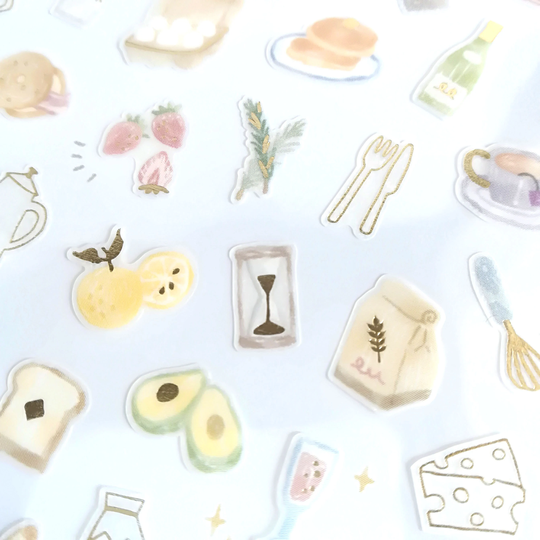 One's Diary Life Sticker"Food" From Japan | Mind Wave