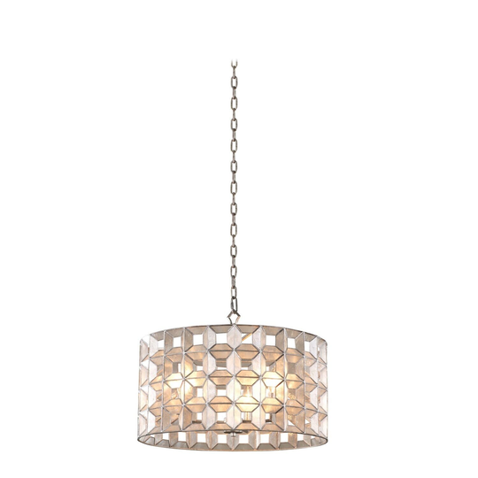 Kalco Prado 3-Light Pendant Light in Oxidized Silver Leaf