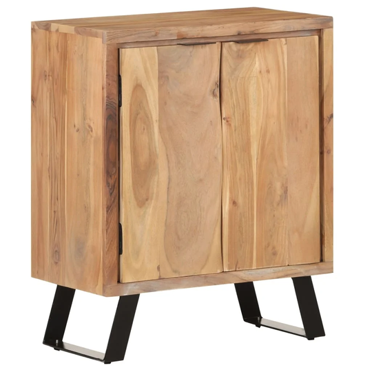 Sideboard 23.6"x14.2"x29.9" Solid Acacia Wood with Live Edges