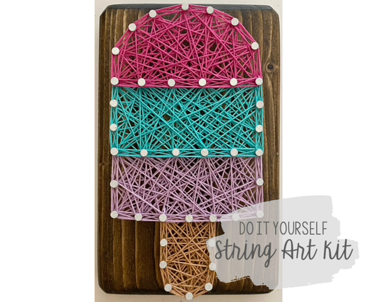 Diy Mini Popsicle String Art Kit