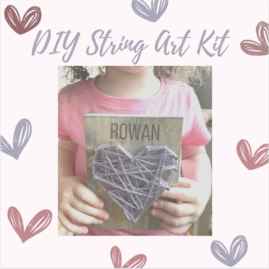 Diy String Art Kit, Heart Art, Valentine's Day Craft, Kid's Gift For Kids