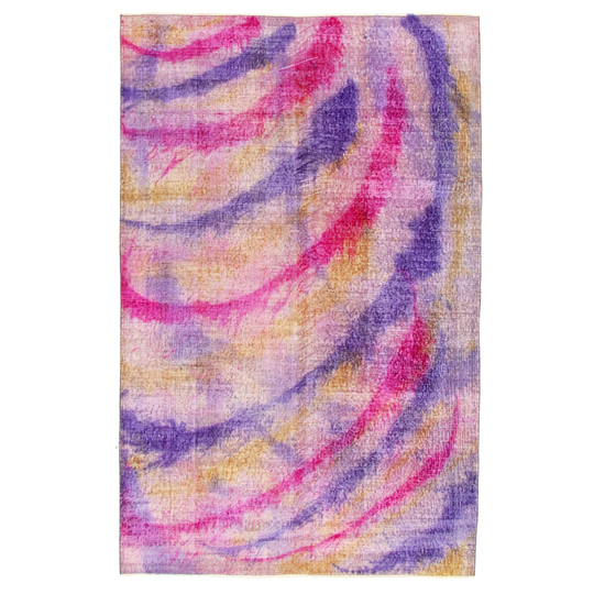 Hand-knotted Color Transition Multi Color Wool Rug - 5'0" x 7'11"