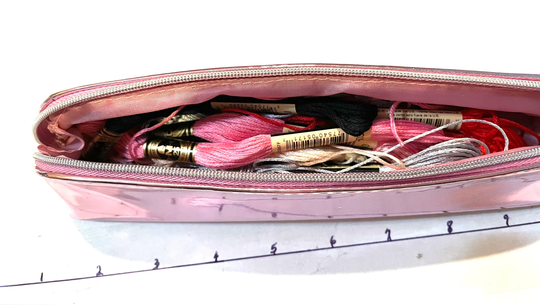 Mph Cosmetics Pencils Bag Full Of Dmc Yarn