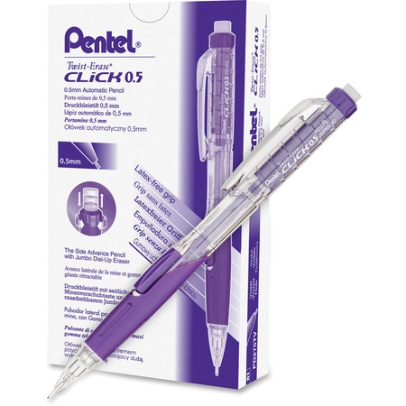 Wholesale Mechanical Pencils: Discounts on Pentel .5mm Twist Erase Click Mechanical Pencils PENPD275TV