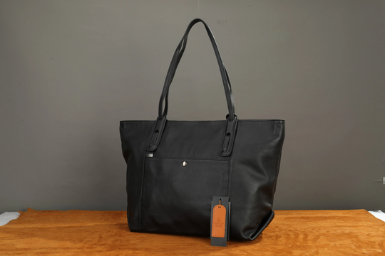 Leather Tote Bag Women, Large Leather Shoulder Bag, With Zipper, Completely Handcrafted, Laptop Work Purse