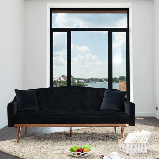Velvet Sofa ,loveseat sofa with Stainless feet