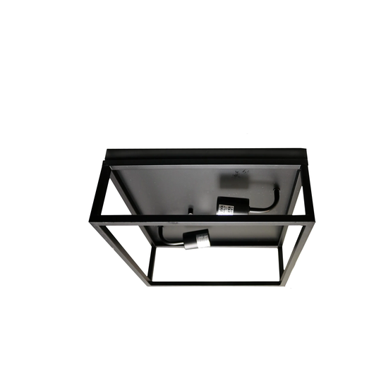 Vivio Lighting Vincent 2-Light Open Square Matte Black Ceiling Mount