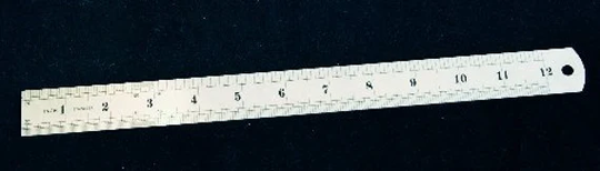 Precise 12 Inch Steel Ruler Down To The 64Th Of