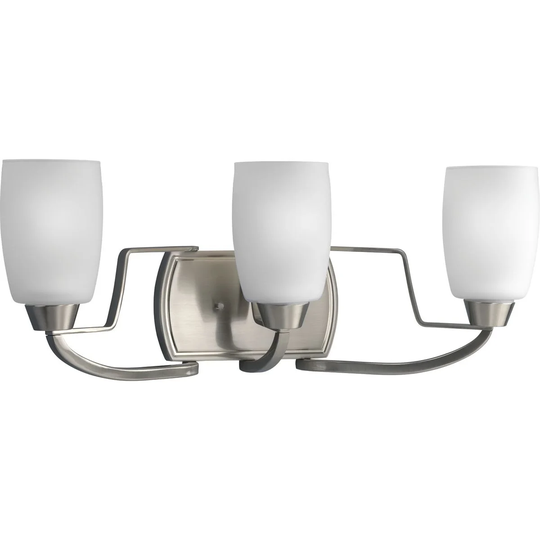 Progress Lighting Silvertone Wisten Collection 3-light Brushed Nickel Bath Light - N/A