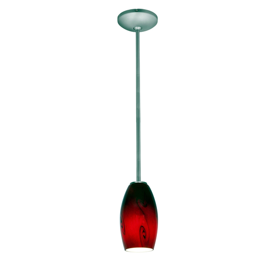 Access Lighting Merlot 1 Light LED Pendant - 4" Wide with Red Sky