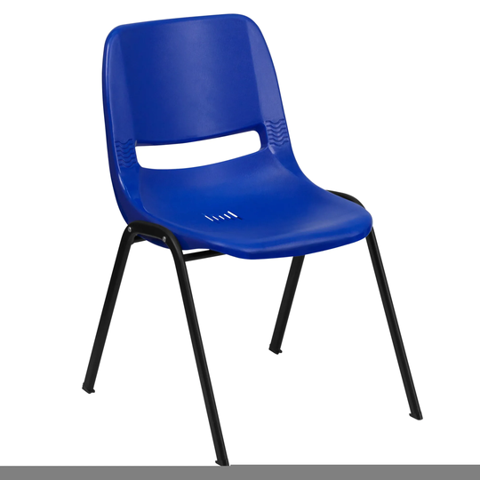 Delacora Hercules 21 Inch Wide Metal Framed Stackable Occasional Chair