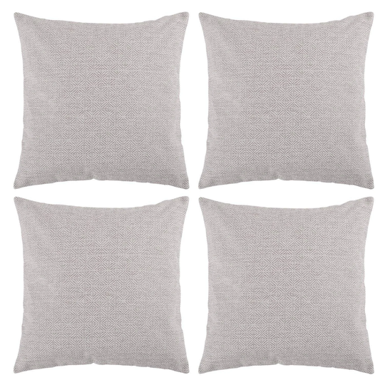 Geometry Square Color Throw Cushion Cover Pillowcase White Melange