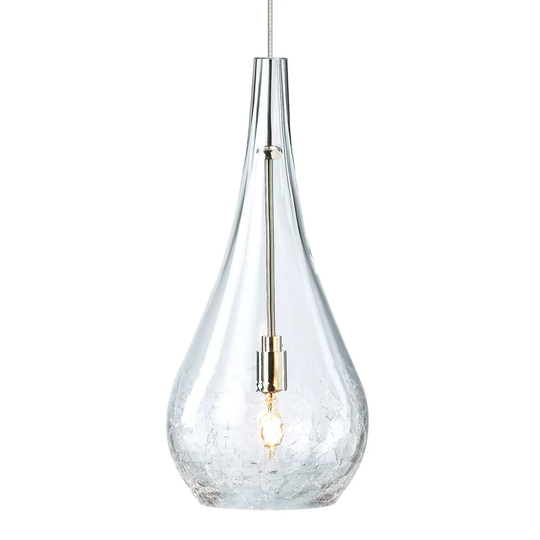 Tech Lighting Seguro 1 Light FreeJack Pendant with Clear Crackled