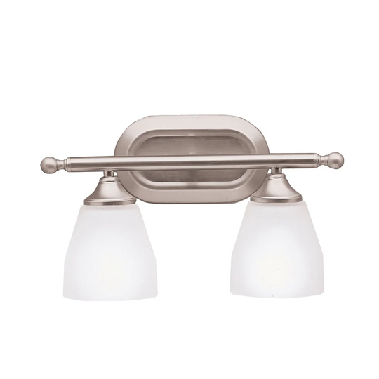 Kichler Lighting Ansonia Collection 2-light Brushed Nickel Bath/Vanity Light