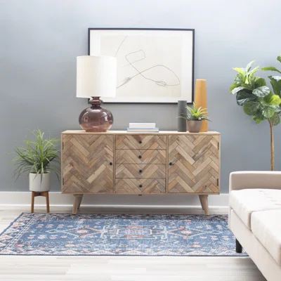 Menisha 57" Wide 4 Drawer Sideboard