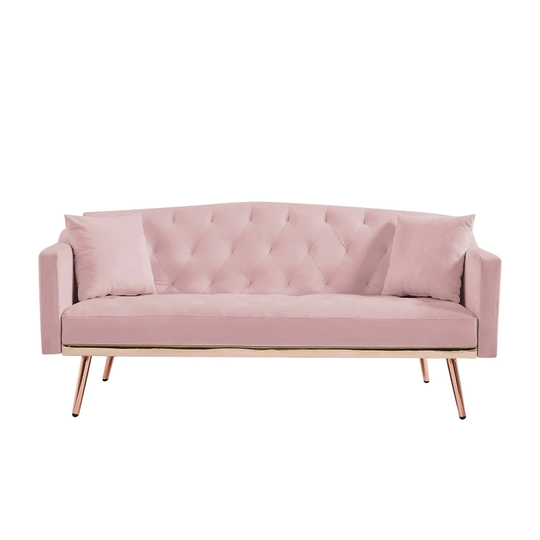 Velvet Sofa Bed Convertible Futon Sofa