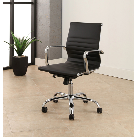 Abbyson Samuel Adjustable Leather Office Chair