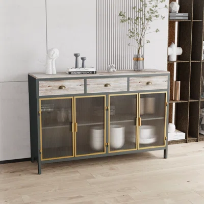 Jakasia 47.64" Wide 3 Drawer Sideboard