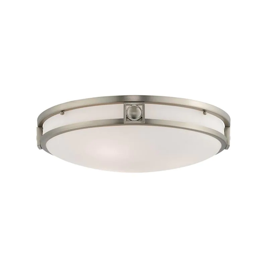 Livex Lighting Titania Brushed Nickel 3-light Ceiling Mount
