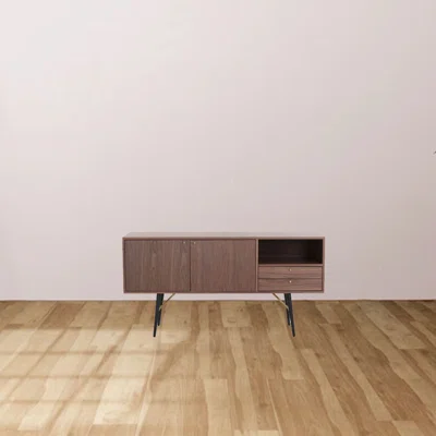 Modern Sideboard , Buffet Cabinet, Storage Cabinet, TV Stand With 2 Door And 2 Drawers , Anti-Topple Design, And Large Countertop