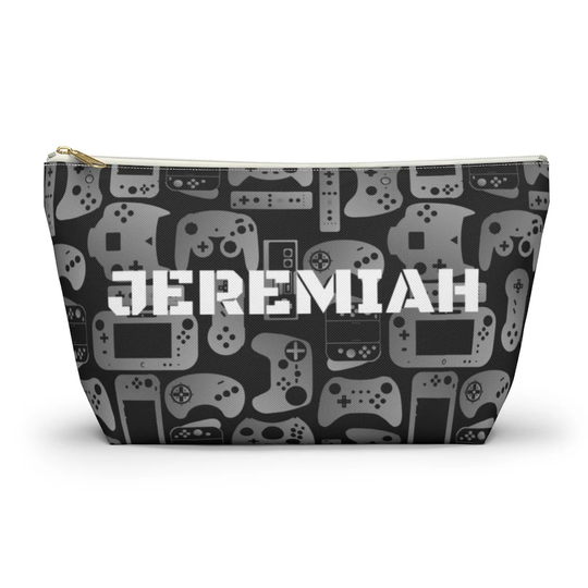 Custom Video Game Gift Accessory Pouch Pencil Cases School Supplies Gamer For Him Controller Boys Birthday Travel Bag Personalize