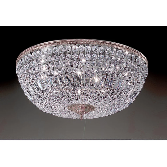Classic Lighting 52030-MS 12" Crystal Flushmount from the Crystal - Italian