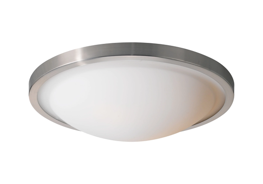 Woodbridge Lighting Energy Saving 2-light Satin Nickel Flush Mount