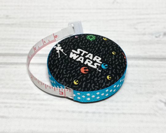 Galactic Battle Fabric Covered Retractable Tape Measure