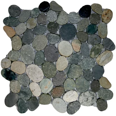Nile Random Sized Natural Stone Mosaic Tile in Ocean