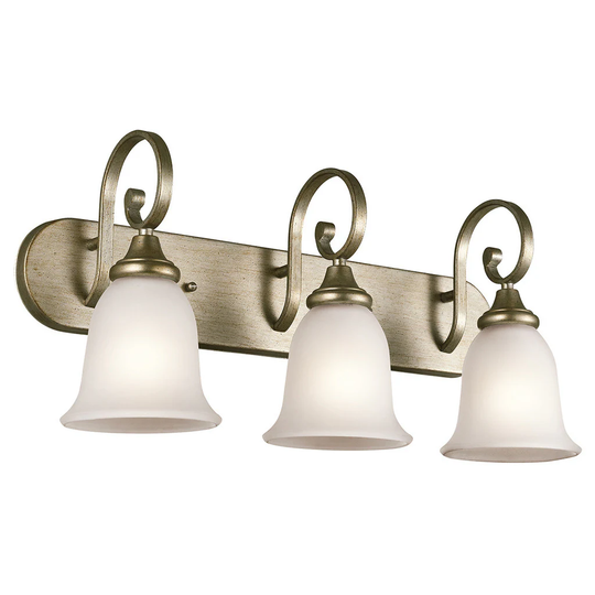 Kichler Lighting Monroe Collection 3-light Sterling Gold Bath/Vanity Light