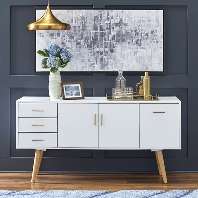 Hoai 56" Wide 3 Drawer Sideboard