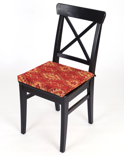 Kilim Chair Pad F25 Turkish Moroccan Persian Bohemian Southwestern Kilim Rug Dining Kitchen Living Room Chair Pad Cushion Cover With Ties