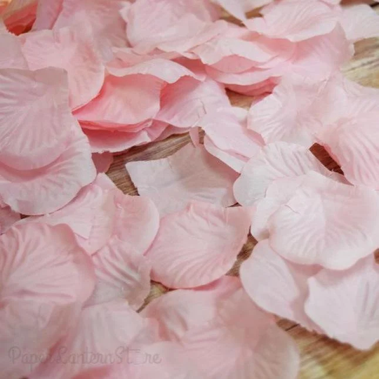 Pink Silk Rose Petals Confetti For Weddings in Bulk