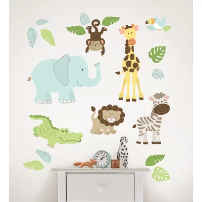 Safari Buddies Large Wall Decal