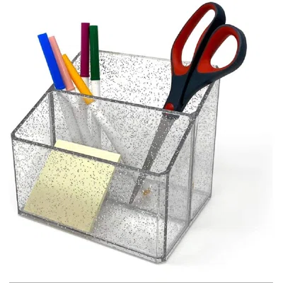 Acrylic Organizer, Remote Holder & Multi-Functional Makeup, Brush, Pen & Pencil Storage Solution, For The Home, Bathroom, Office, Child'S Desk